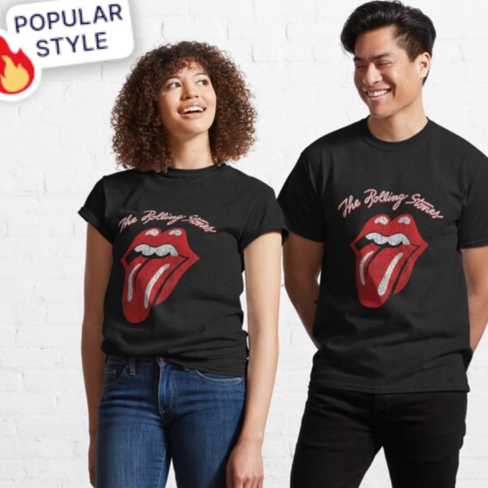 The Rolling Stones T-Shirt Mans/Woman’s Size 2X Color Gray